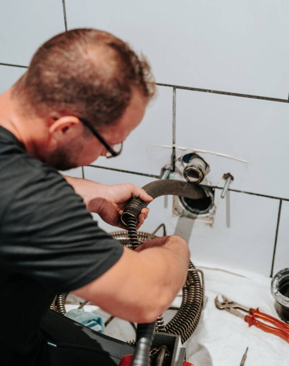 Water connection and pipework are repaired